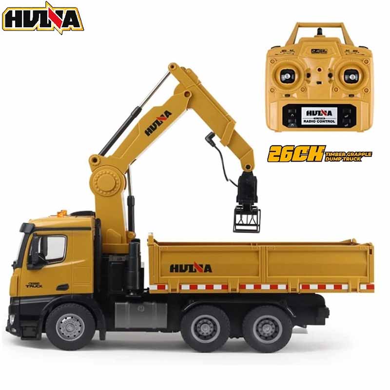 کامیون کنترلی 6 چرخ جرثقیلی هوینا مدل Huina Tipper Truck 1575